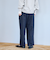 TRストライプタックワイドパンツ