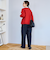 TRストライプタックワイドパンツ