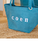 【一部WEB限定カラー・新素材】coen（コーエン）ロゴ アソートトートバッグ(Sサイズ)