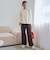 【定番】イージービューティー裏起毛ワイドパンツ（WEB限定サイズあり）