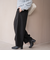 ウールライク裏起毛イージーカーブパンツ
