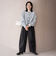 ウールライク裏起毛イージーカーブパンツ