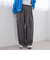 ウールライク裏起毛イージーカーブパンツ