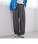 ウールライク裏起毛イージーカーブパンツ