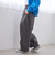 ウールライク裏起毛イージーカーブパンツ