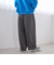 ウールライク裏起毛イージーカーブパンツ