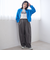 ウールライク裏起毛イージーカーブパンツ