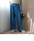 裏起毛ワイドデニムパンツ