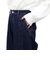 裏起毛ワイドデニムパンツ