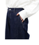 裏起毛ワイドデニムパンツ
