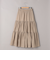 ウールライクガーゼティアードスカート