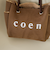 coen（コーエン）ロゴ リバーシブルフェイクムートンボアトート（WEB限定カラーあり）