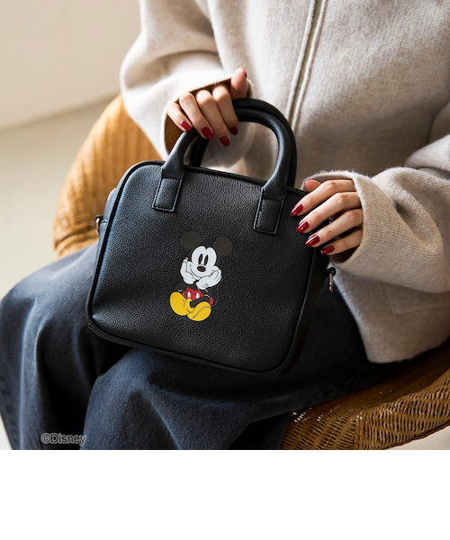 MICKEY（ミッキー）/別注】レザーライクボストンバッグ｜コーエンの