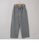 ウエストリボン ワイドストレートデニムパンツ