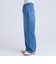 ウエストリボン ワイドストレートデニムパンツ