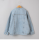 ノーカラーデニムジャケット