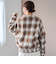 リバーシブルチェックブルゾン（ナチュラル）