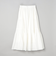 コットンタイプライター シャーリングティアードスカート