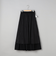 コットンタイプライター シャーリングティアードスカート