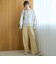 【再入荷/新色登場/ストレッチ/防しわ】【シリーズ累計販売数1万本突破】とろさらイージーワイドパンツ（Youtube紹介アイテム/WEB限定サイズあり）