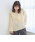 ラッフルカラー前開きブラウス