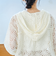 フラワーレースフーディシャツ