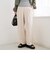 リネンタッチツータックワイドパンツ