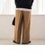 リネンタッチツータックワイドパンツ