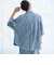 【WEB先行販売】コットンレーヨンデニム半袖シャツ