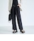 【接触冷感】リネンレーヨン ワイドストレートパンツ（WEB限定サイズあり）
