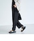 【接触冷感】リネンレーヨン ワイドストレートパンツ（WEB限定サイズあり）