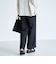 【接触冷感】リネンレーヨン ワイドストレートパンツ（WEB限定サイズあり）