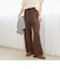【接触冷感】リネンレーヨン ワイドストレートパンツ（WEB限定サイズあり）