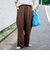 【接触冷感】リネンレーヨン ワイドストレートパンツ（WEB限定サイズあり/インフルエンサー紹介アイテム）