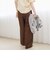 【接触冷感】リネンレーヨン ワイドストレートパンツ（WEB限定サイズあり/インフルエンサー紹介アイテム）