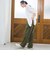 【接触冷感】リネンレーヨン ワイドストレートパンツ（WEB限定サイズあり/インフルエンサー紹介アイテム）