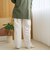 【接触冷感】リネンレーヨン ワイドストレートパンツ（WEB限定サイズあり/インフルエンサー紹介アイテム）