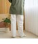 【接触冷感】リネンレーヨン ワイドストレートパンツ（WEB限定サイズあり/インフルエンサー紹介アイテム）