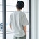 ＜父の日ギフトにもおすすめ＞クリーンプラスロゴTシャツ ショートスリーブ【抗菌防臭、防汚（食品、衿部分の皮脂汚れ）、UVカット】