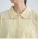 パッチワーク風フラワー刺繍半袖シャツ
