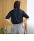 コットンナイロンシアークルー半袖Tシャツ