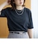コットンナイロンシアークルー半袖Tシャツ