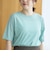コットンナイロンシアークルー半袖Tシャツ