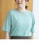 コットンナイロンシアークルー半袖Tシャツ