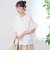 【MARKET（マーケット）】袖フリルピンタックブラウス