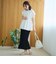 シアードッキング ギャザーフレンチスリーブTシャツ