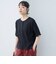 メローヘンリーネック リブ半袖ゆるTシャツ