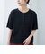メローヘンリーネック リブ半袖ゆるTシャツ