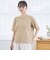 メローヘンリーネック リブ半袖ゆるTシャツ