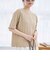 メローヘンリーネック リブ半袖ゆるTシャツ